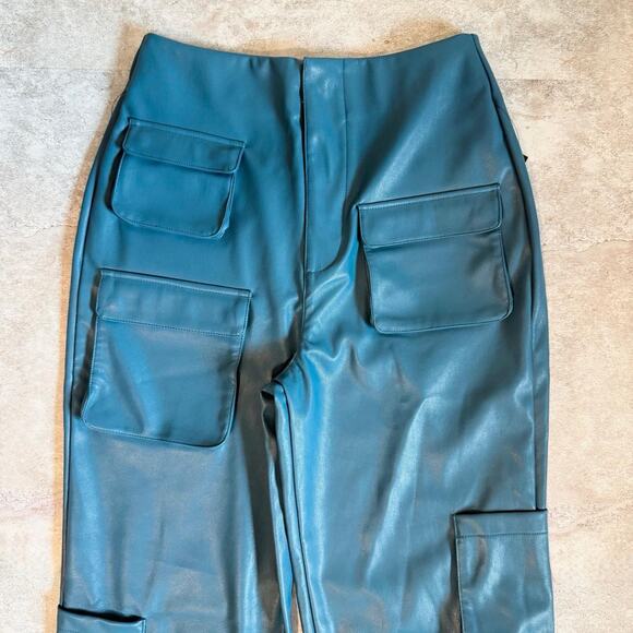 Afrm Sigmund Faux Lather Cargo Pants - Picture 2 of 6